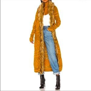 RARE Show Me Your MuMu Langston Sweater Fur Maxi